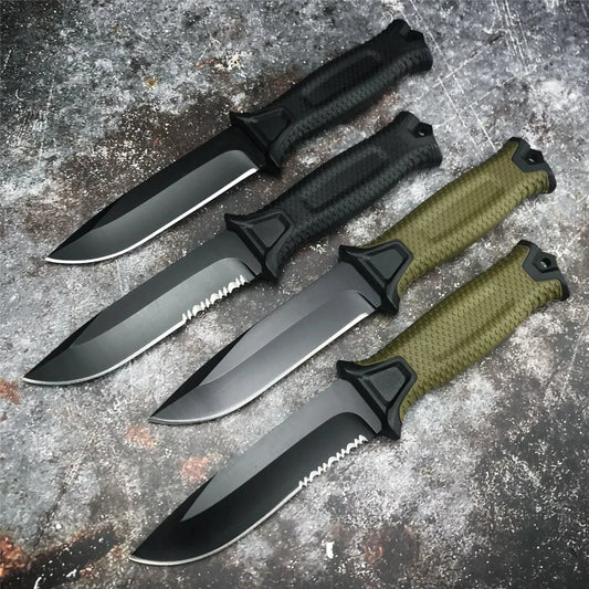 Non-folding knife with sheath